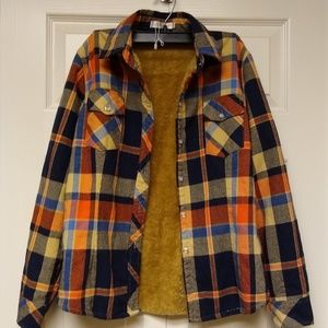 Lined flannel shirt